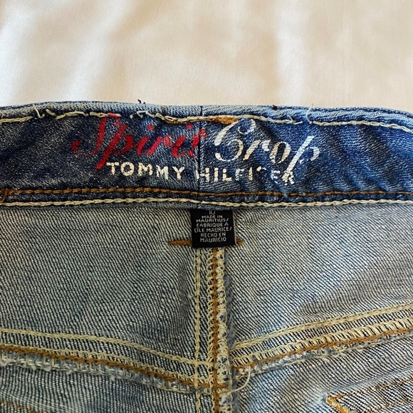 Tommy Hilfiger Spirit Crop Y2K Jeans Blue Size 10 - Picture 8 of 9